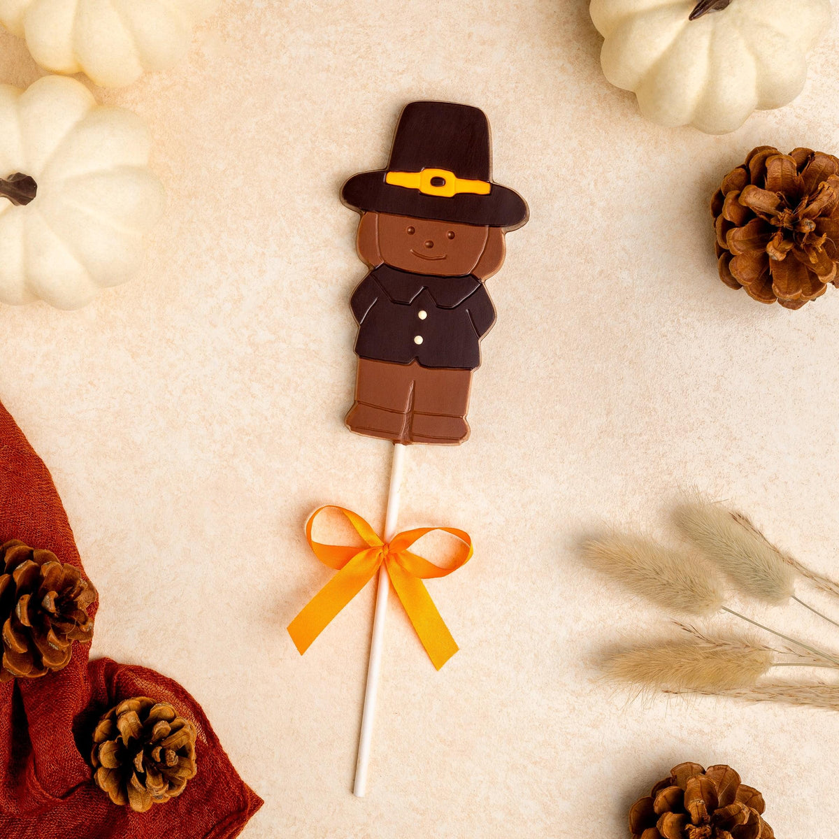 Thanksgiving Pilgrim Boy Lolly