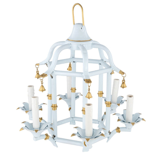a white and gold chandelier