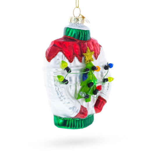 a christmas ornament with a sweater