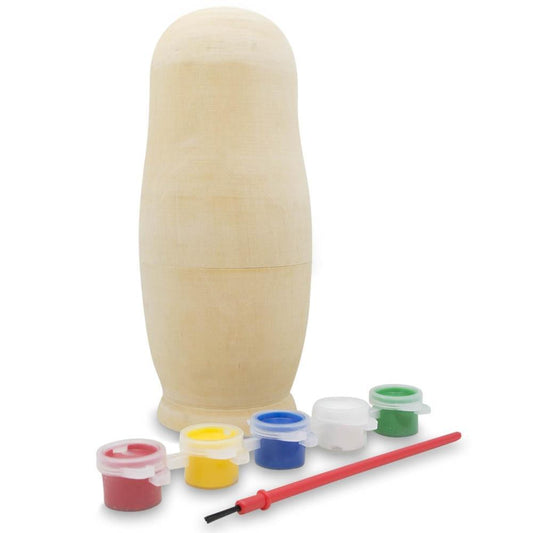 a wooden doll with paint on it