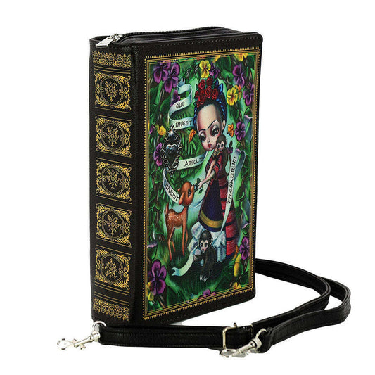 a book with a strap