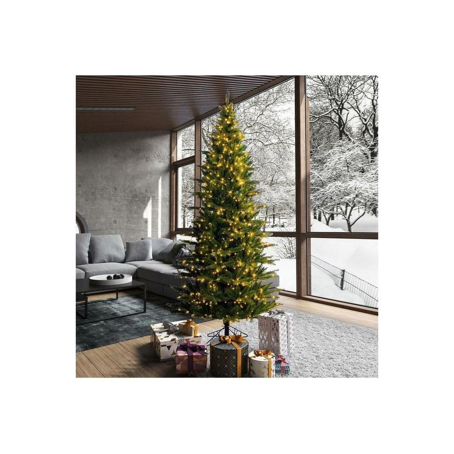 Vickerman 7.5' Balsam Spruce Artificial Christmas Tree, LED
