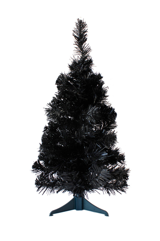 2' Black Tabletop Tree with Stand