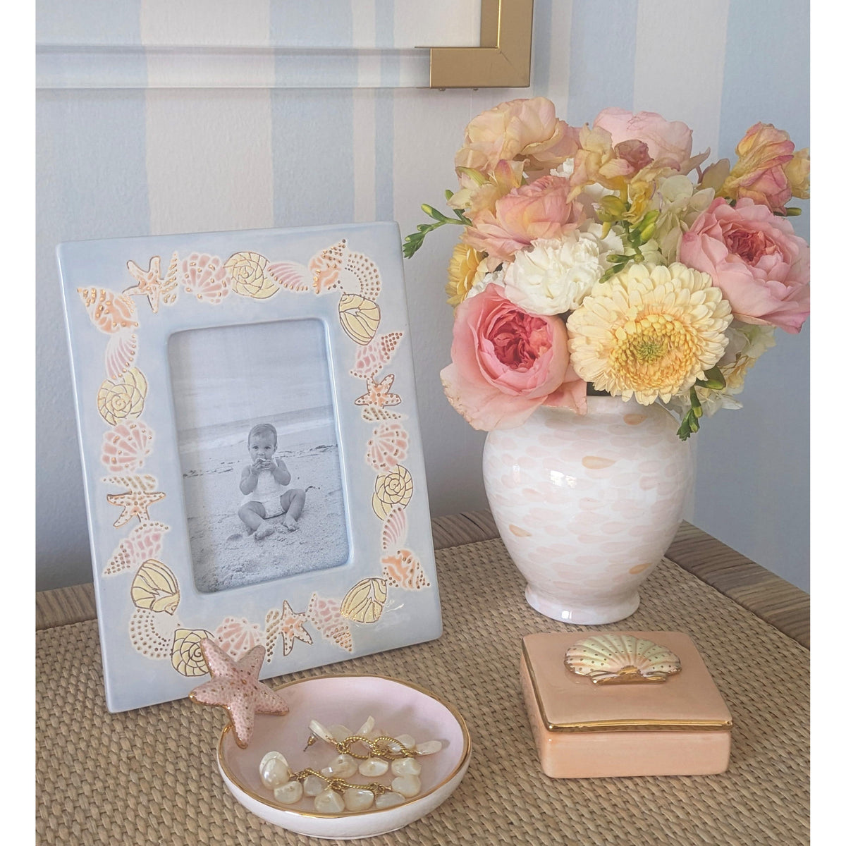 Watermark Ginger Jars in Blush
