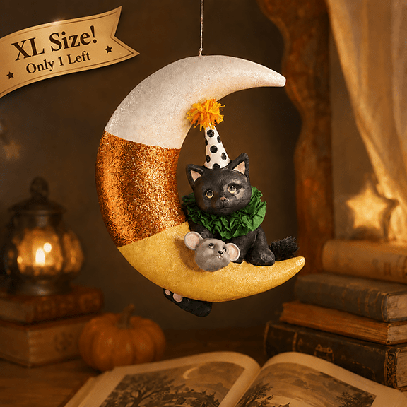 a cat on the moon