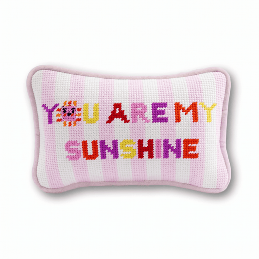 You Are My Sunshine Mini Needlepoint Pillow