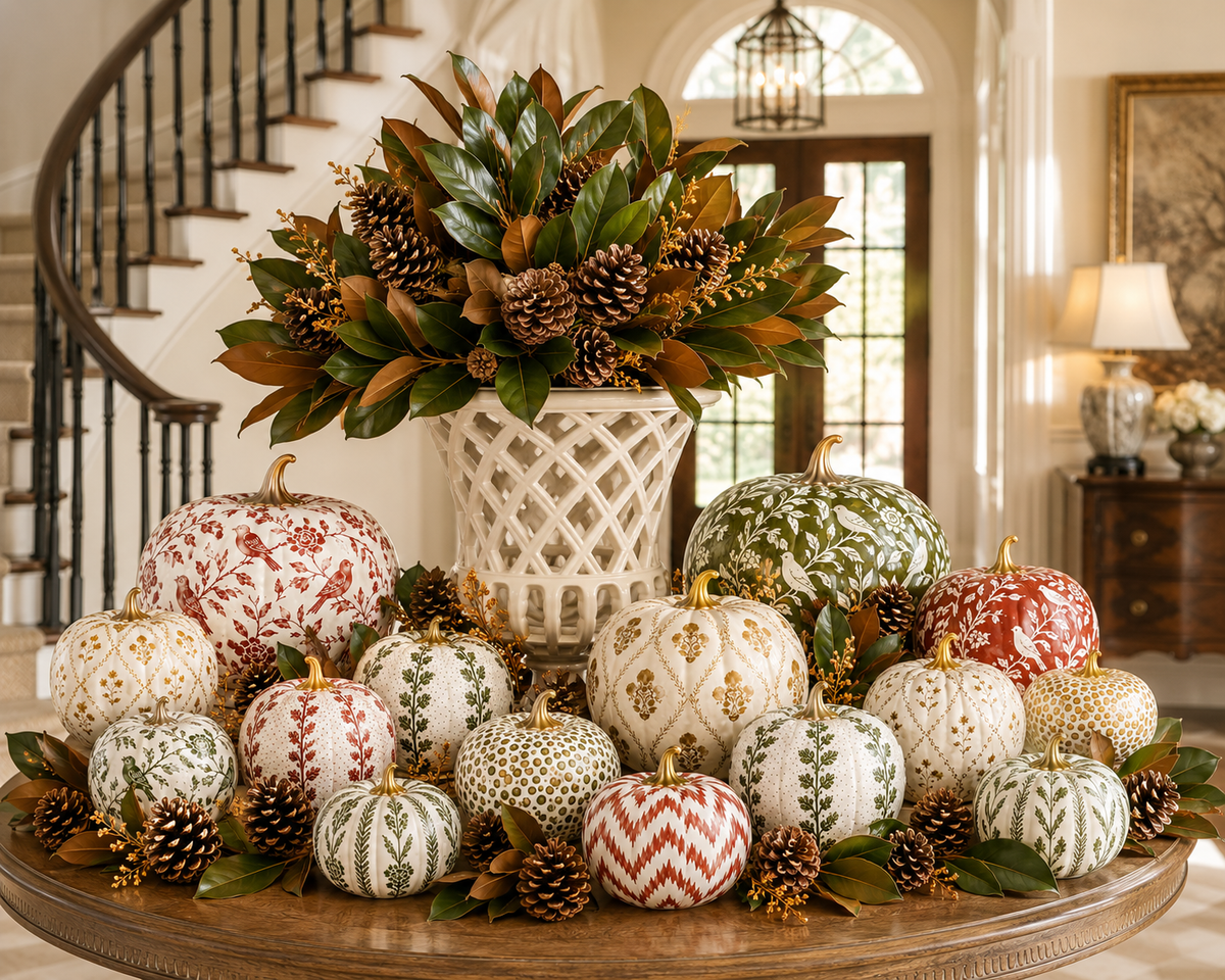 Red Dotted Pumpkin
