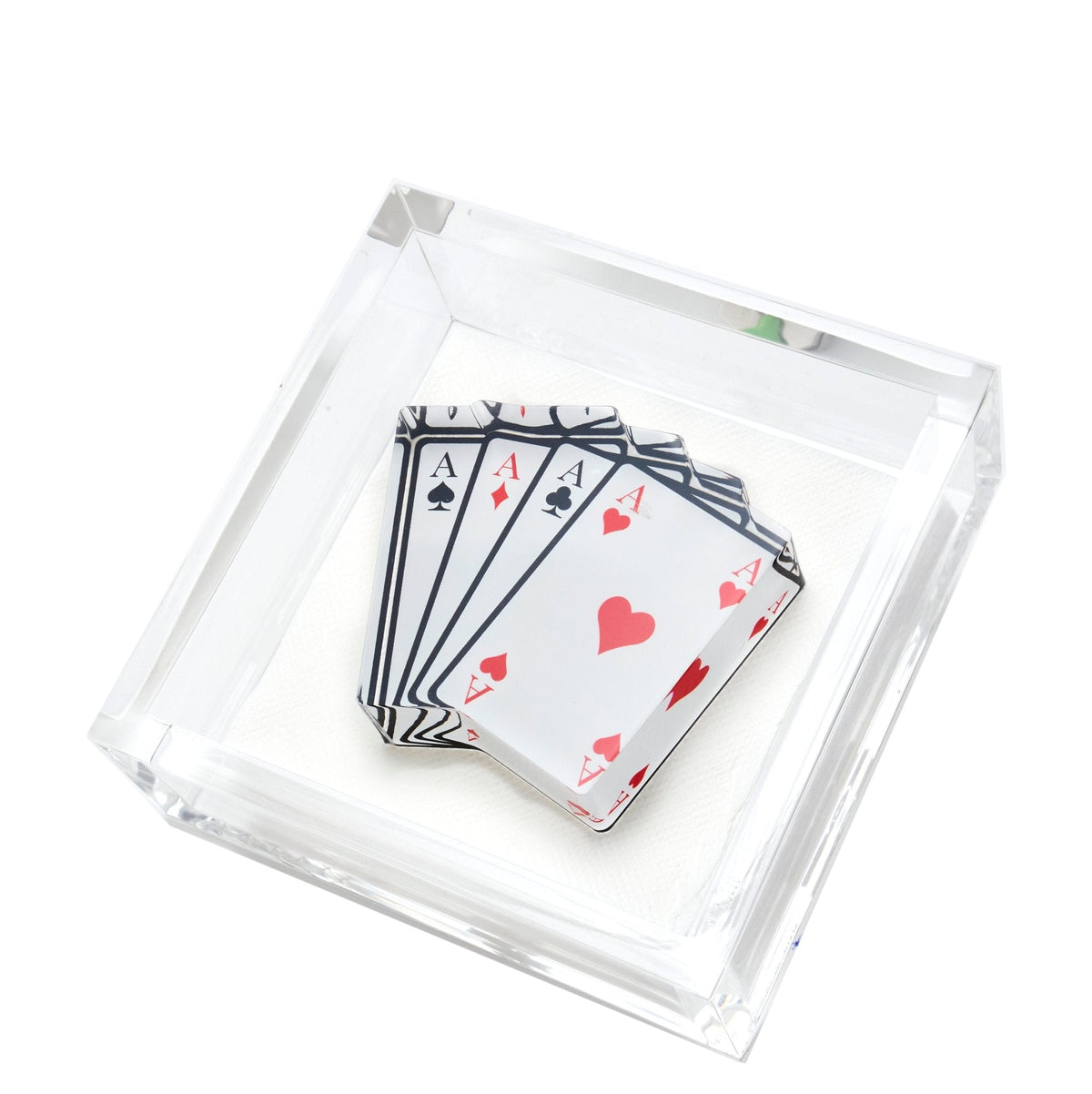 Aces Acrylic Cocktail Napkin Holder