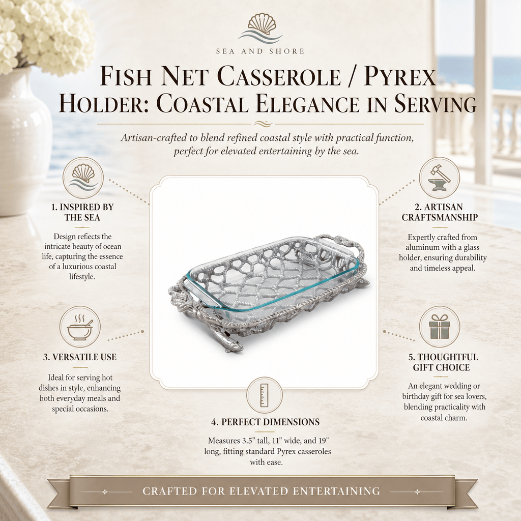 Fish Net Casserole / Pyrex Holder