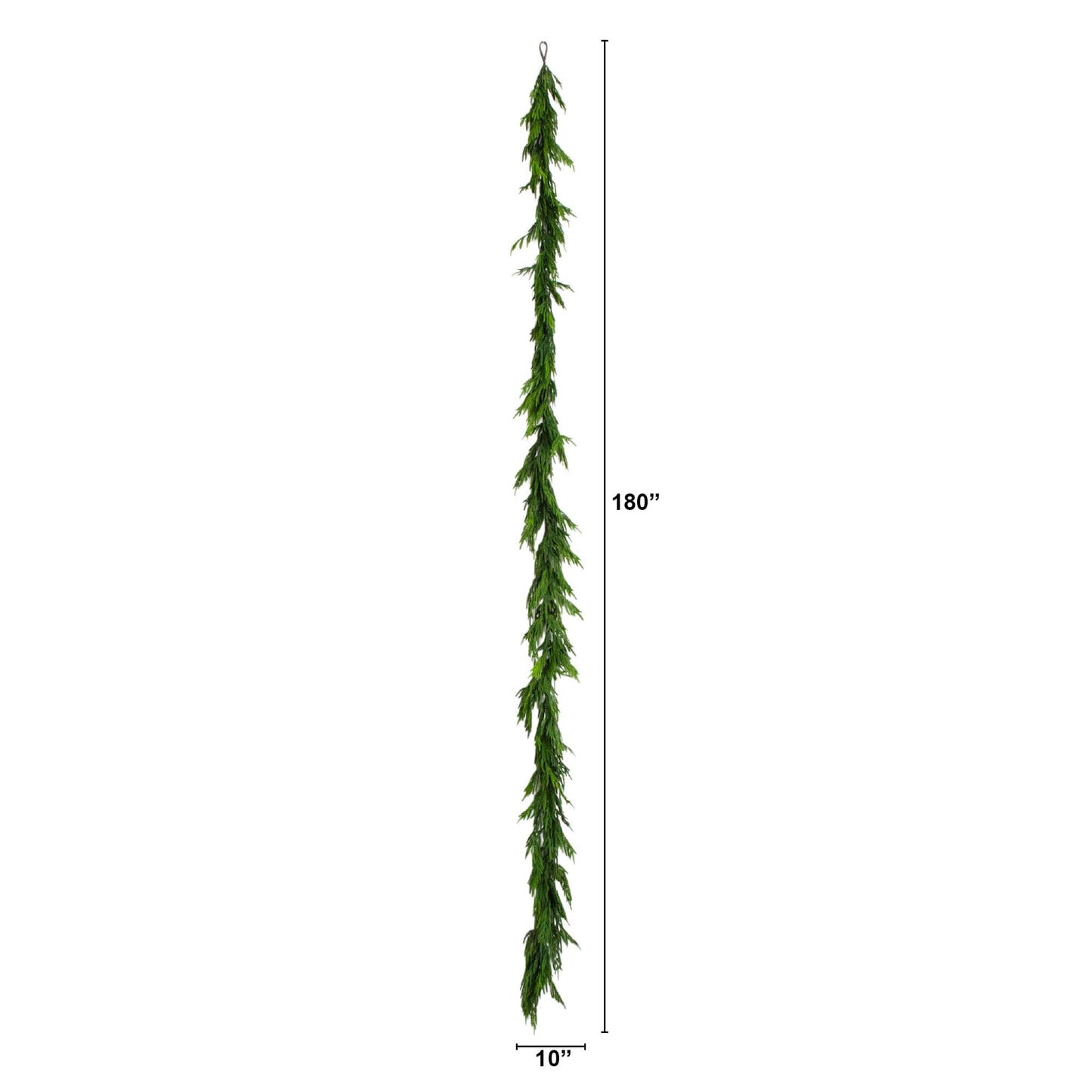 15' Artificial Real Touch Norfolk Island Pine Garland with Natural Look