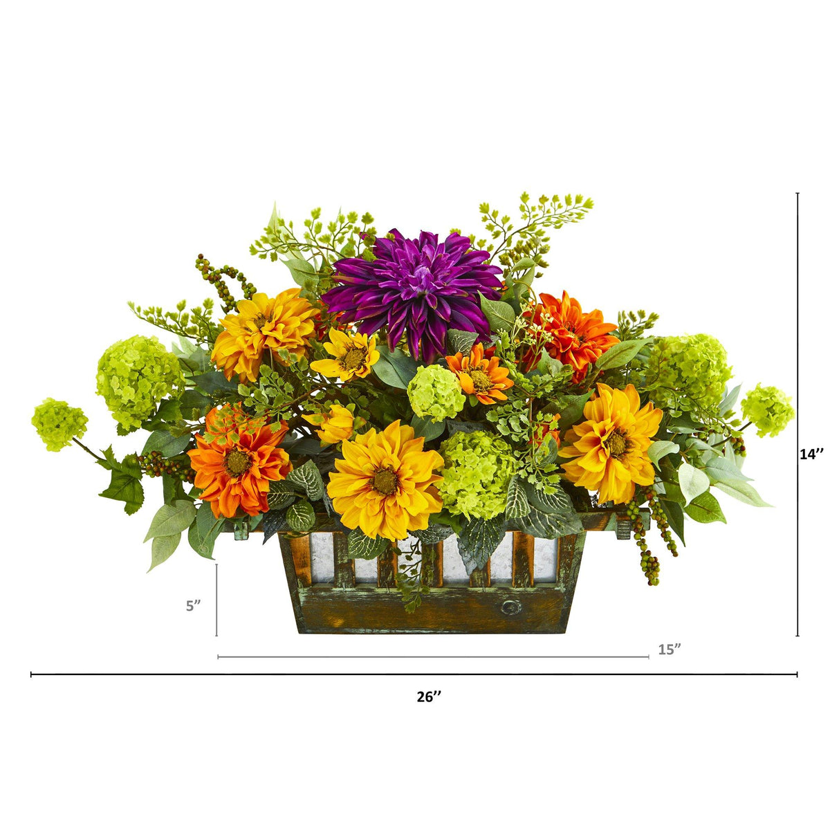 26” Mixed Floral Arrangement