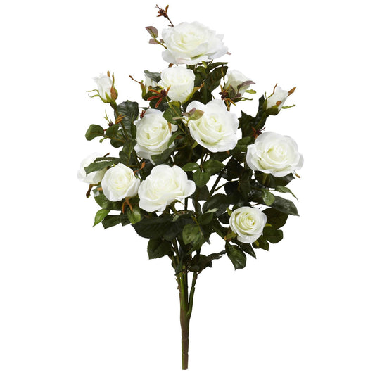 28” Garden Rose Artificial Plant (Set of 2)