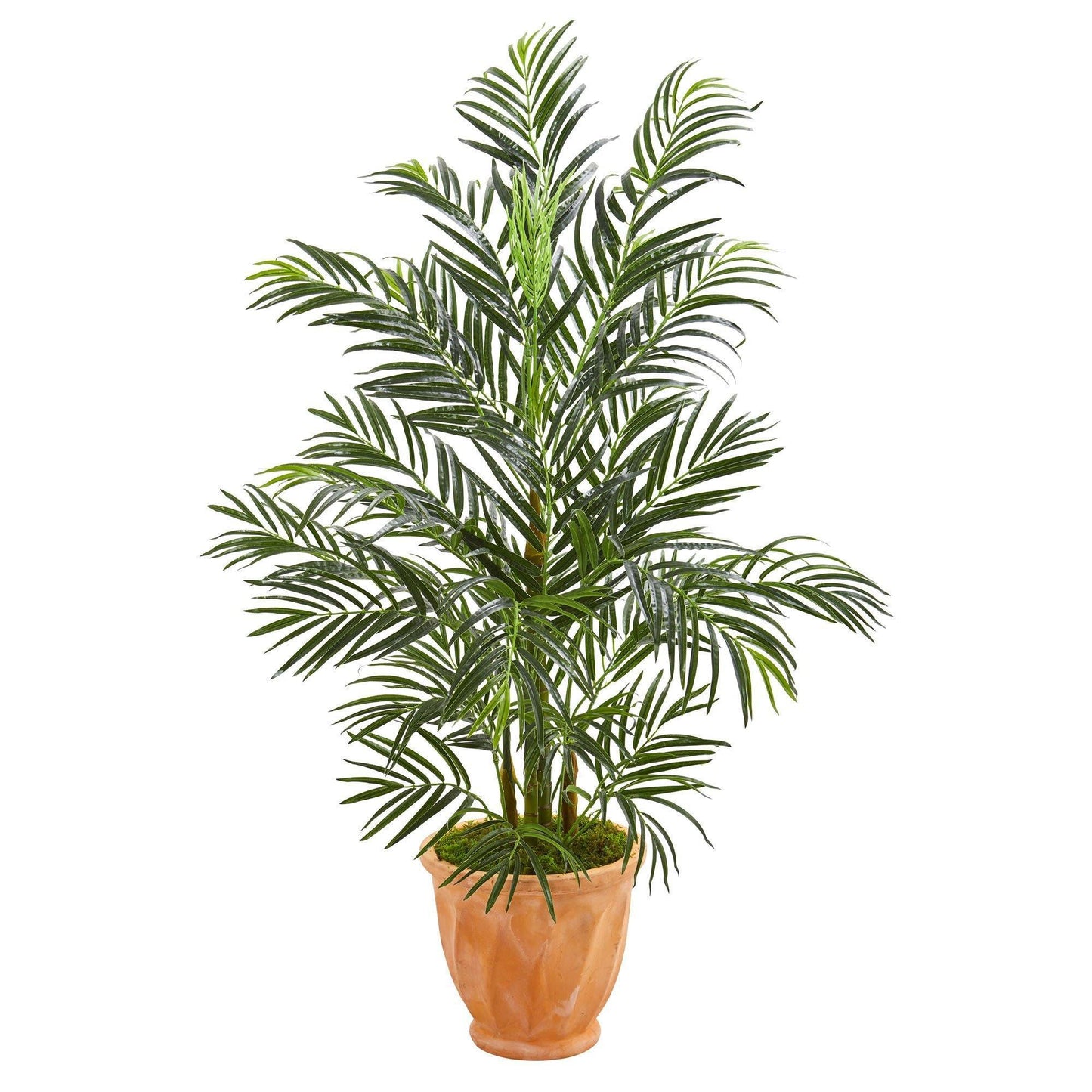 4’ Areca Palm Artificial Tree in Terra-cotta Planter (Indoor/Outdoor)