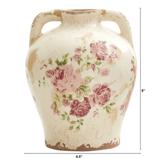 a vase with a pattern on it