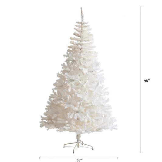 a white christmas tree with a height of 6 inches