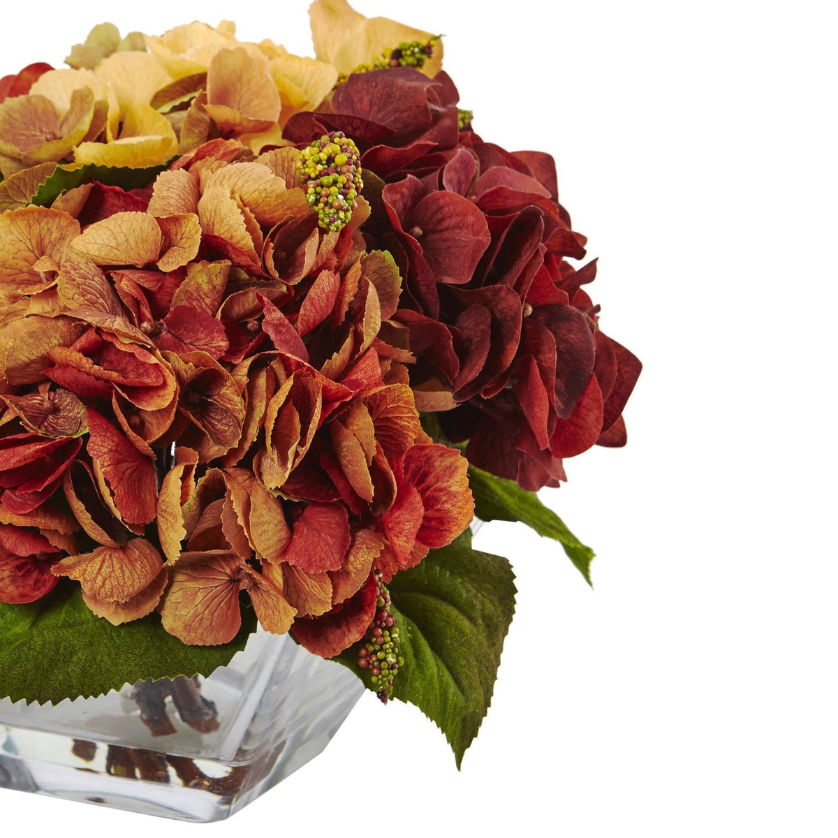 Autumn Hydrangea Berry w/Vase