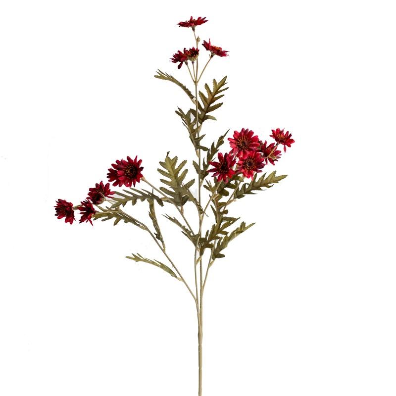 Faux Silk Artificial Flower Chrysanthemum Stem in Various Colors 34" Tall