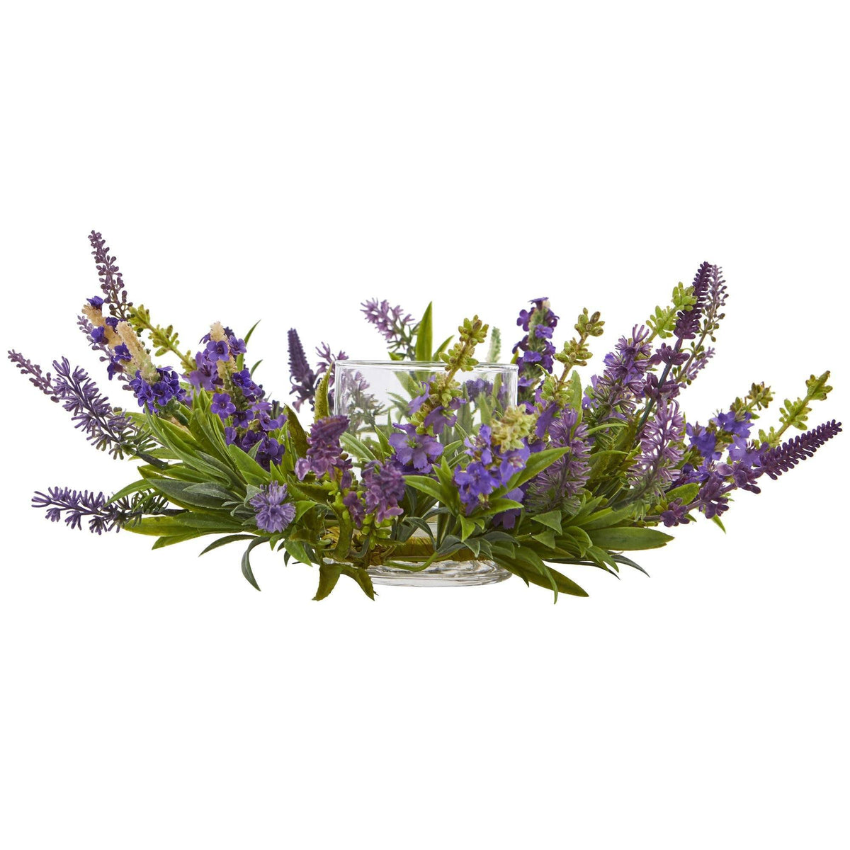 Lavender Artificial Arrangement Candelabrum