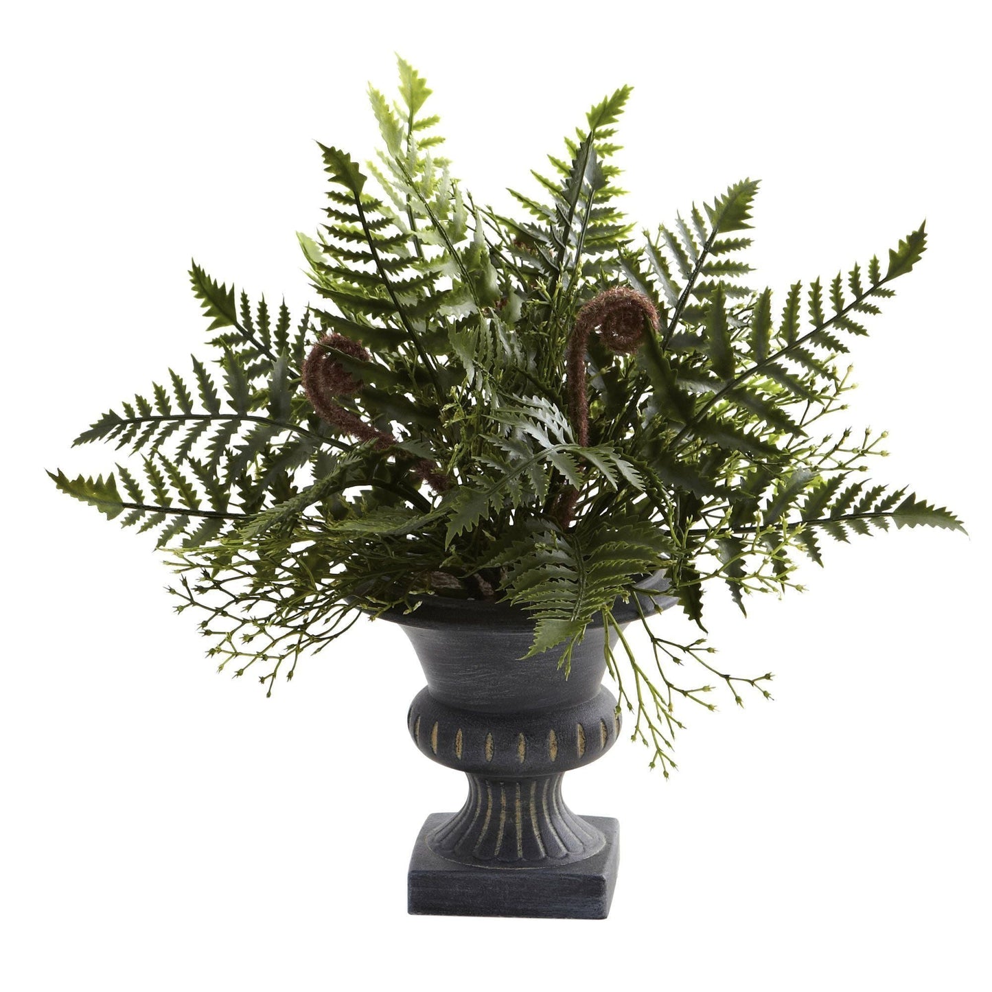 Mixed Fern Bush w/Urn (Set of 3)
