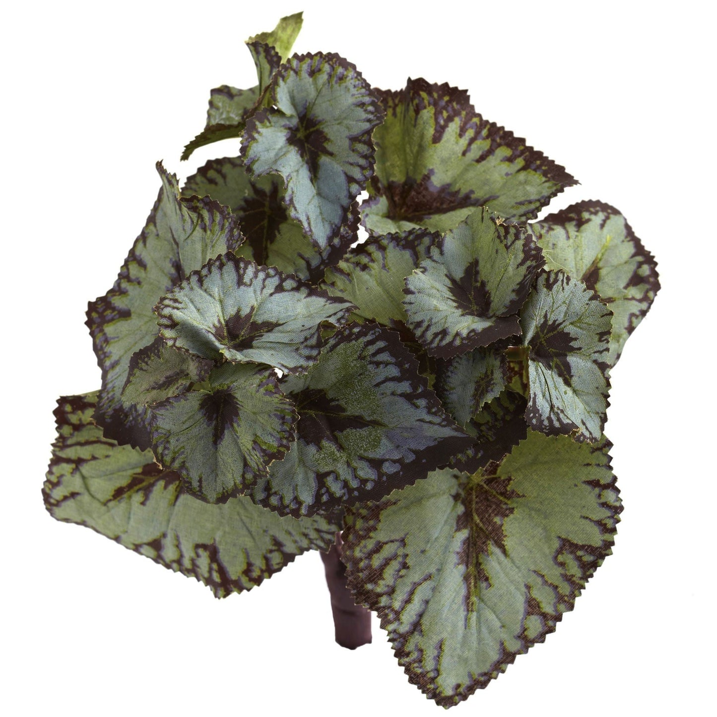 Rex Begonia Artificial Bush (Set of 12)