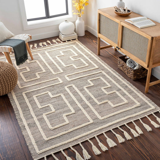 Azra Tasseled Jute&Wool Rug - Clearance