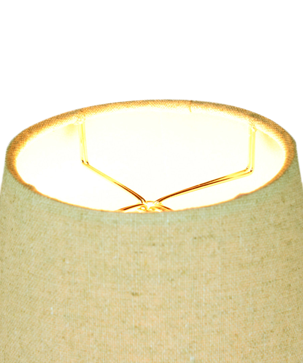 5x8x7 Empire Sand Linen Edison Clip Lampshade
