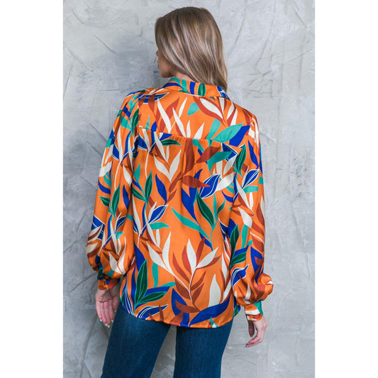 FEELS LIKE FALL WOVEN TOP
