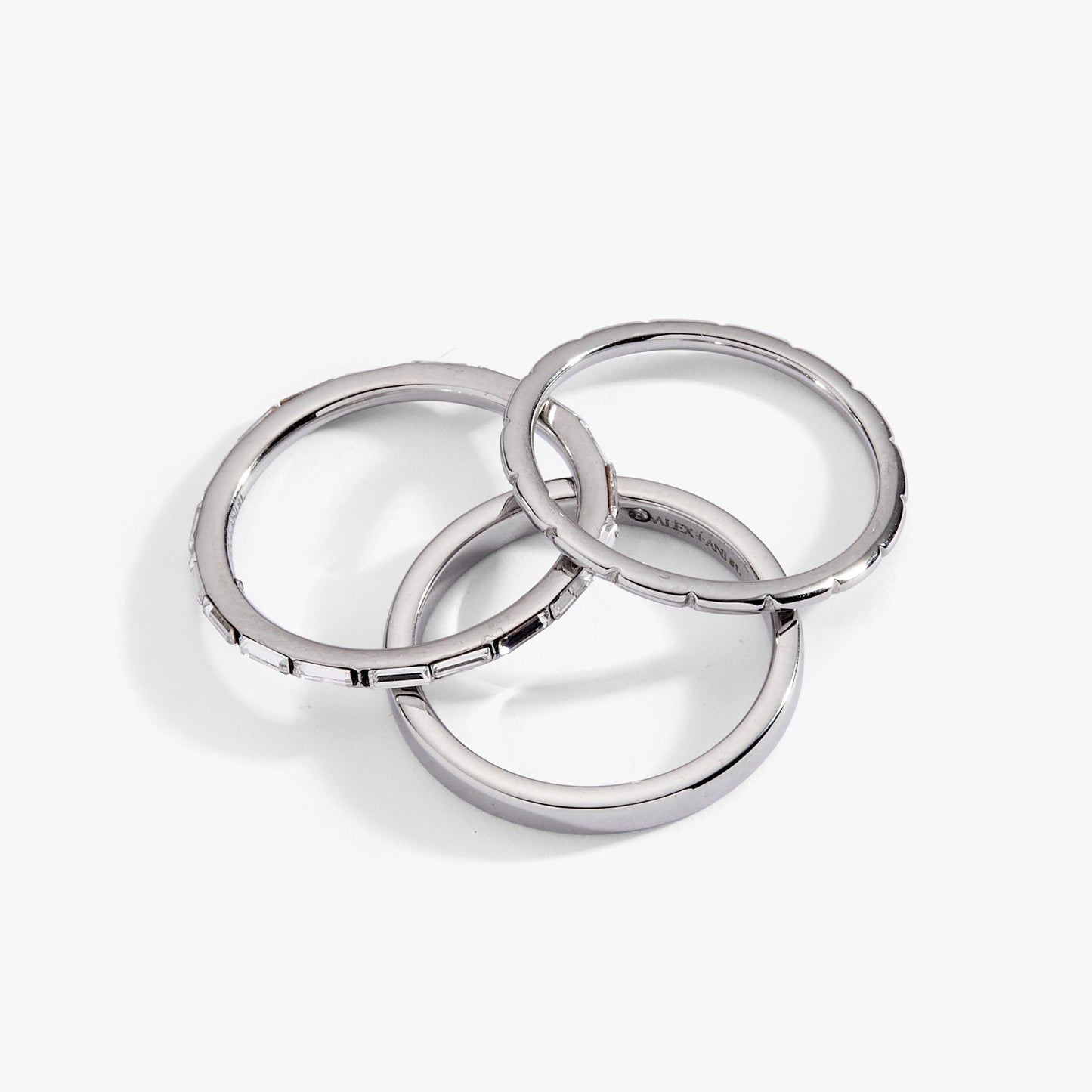 Baguette Stacking Ring Set of 3