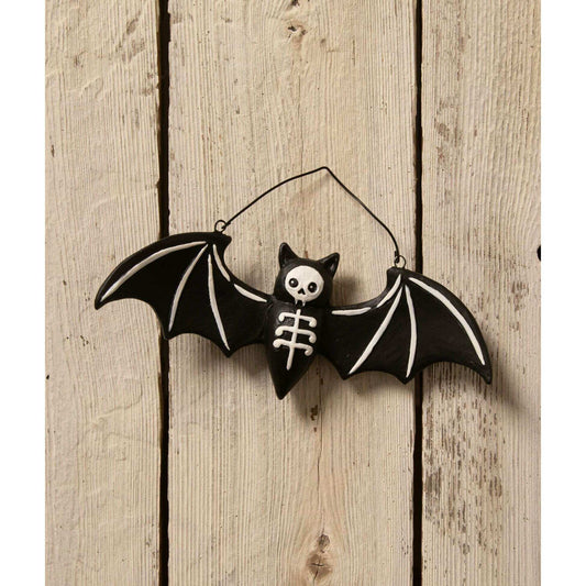 Batty Skeleton Ornament | Halloween Decor | Bethany Lowe