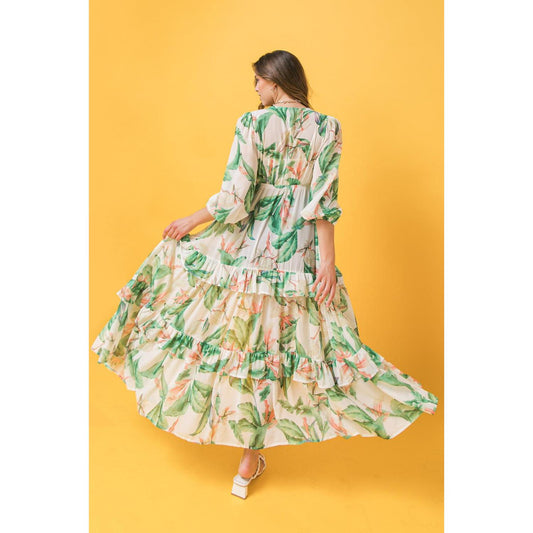 EASY DAYS FLORAL MAXI KIMONO TOP