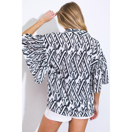 PRETTY ON POINT WOVEN TOP
