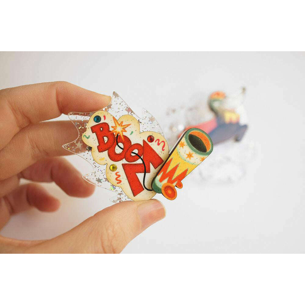 Bullet Dachshund Necklace and Brooch by Laliblue