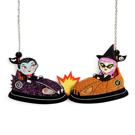 Bumper Car Necklace by Laliblue – Retro Statement Necklace Vintage Inspired