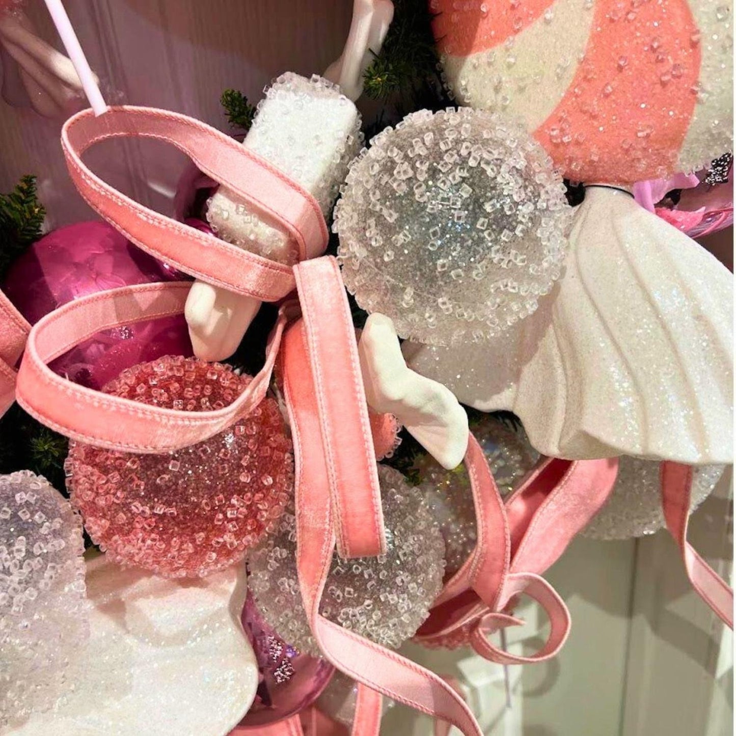1" Velvet Luster Wired Ribbon: Light Pink (10 Yards)