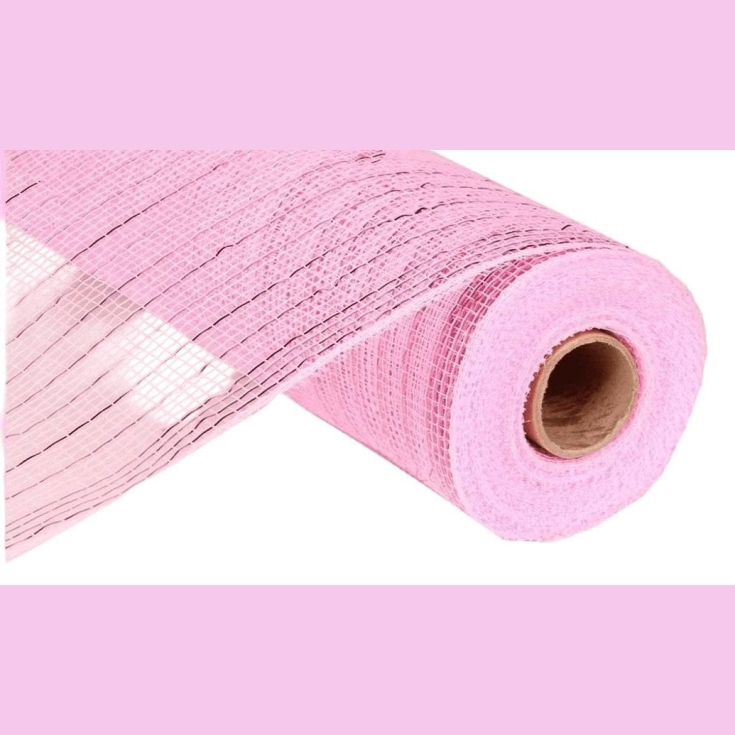 10" Poly Deco Mesh Ribbon: Pink Metallic (10 Yards)