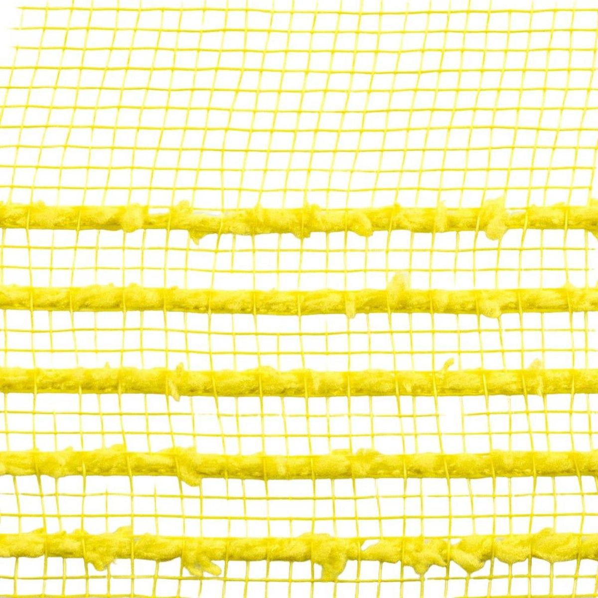 10.25" Drift Border Mesh Ribbon: Yellow (10 Yards)