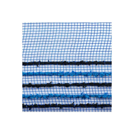 10.5" Drift Border Edge Mesh Ribbon: Royal Blue/Black (10 Yards)