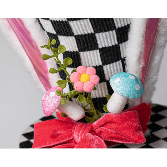 12" Bunny Ear Top Hat: Checker