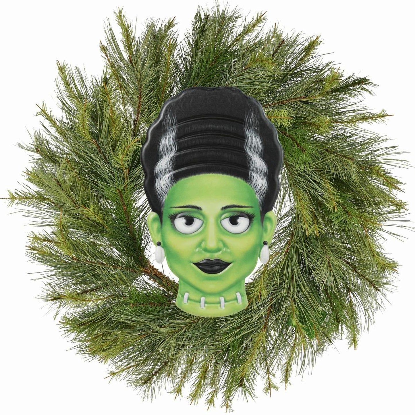 12" Metal Embossed Sign: Mrs. Frankenstein (Green)