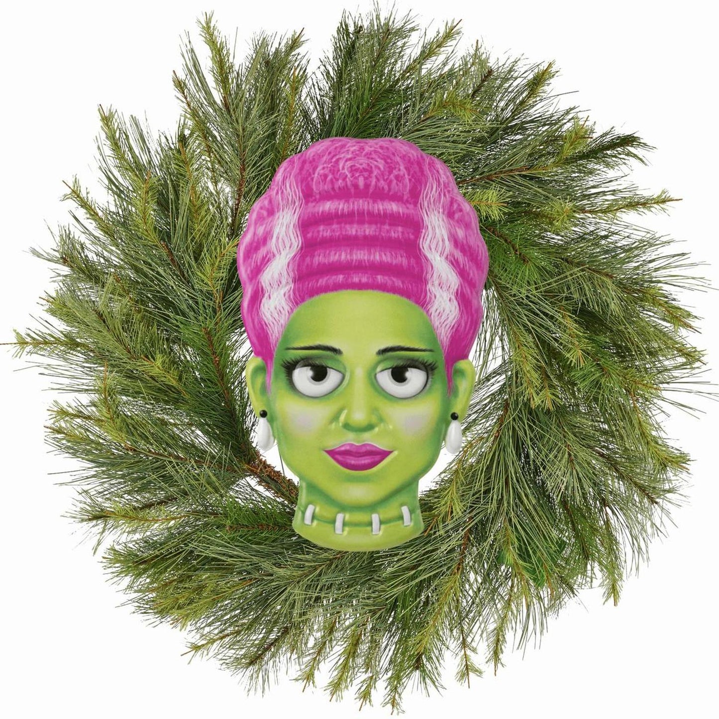 12" Metal Embossed Sign: Mrs. Frankenstein (Pink)