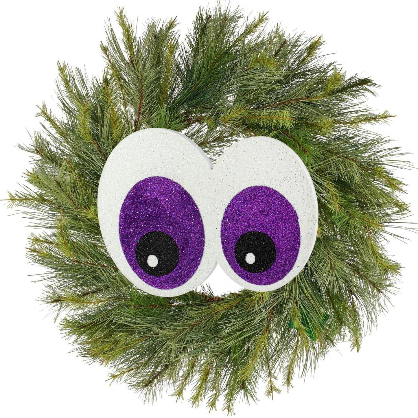 14" Glitter Eyeballs Ornament Hanger: Purple