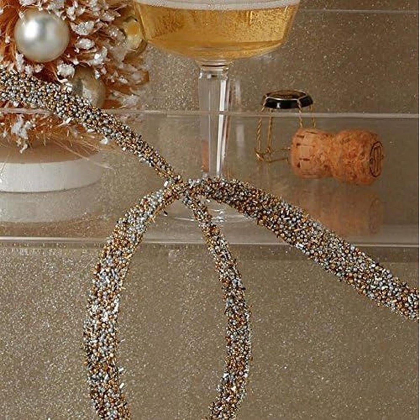 15' Gold Beaded Garland