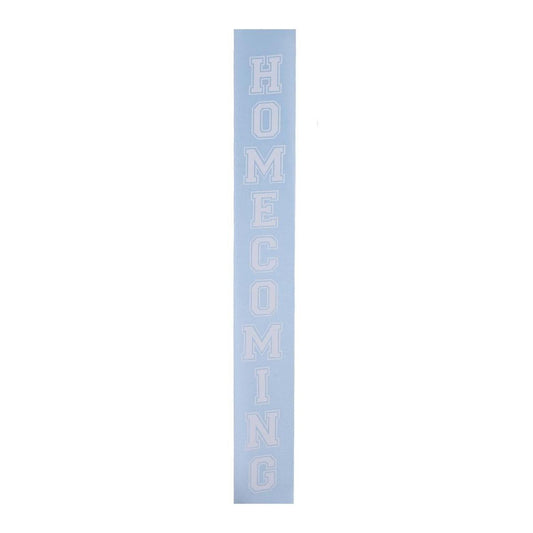 1.5" Homecoming Ribbon: Light Blue/White (100 Feet)