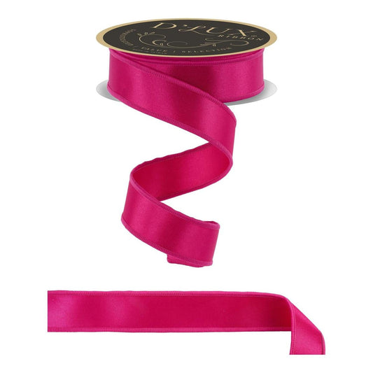 1.5 in Satin Fused Ribbon: Hot Pink (10 Yards)
