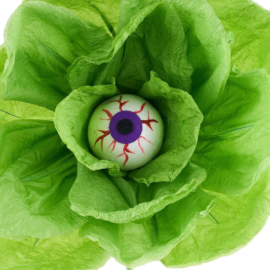 19" Paper Rose Eyeball Stem: Green