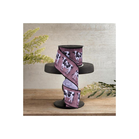 2.5" Cow Ribbon: Brown (10 Yards)