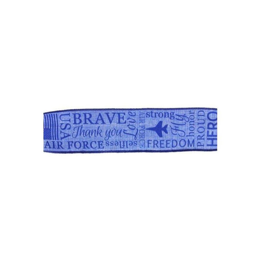 2.5" United States Air Force Ribbon: Blue (10 Yards)