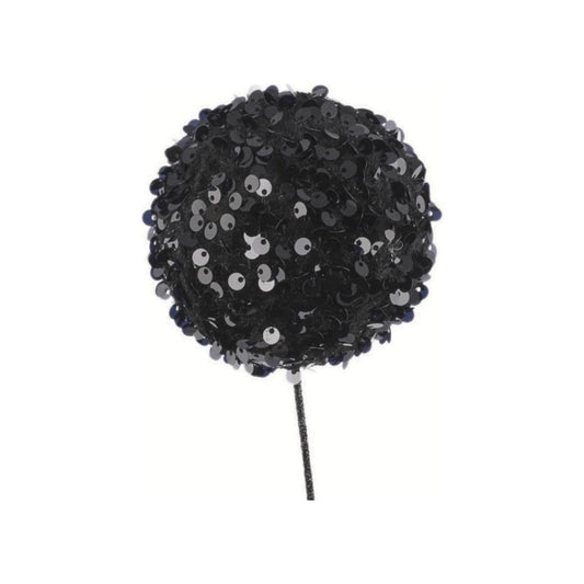 26" Sequin Ball Spray: Black