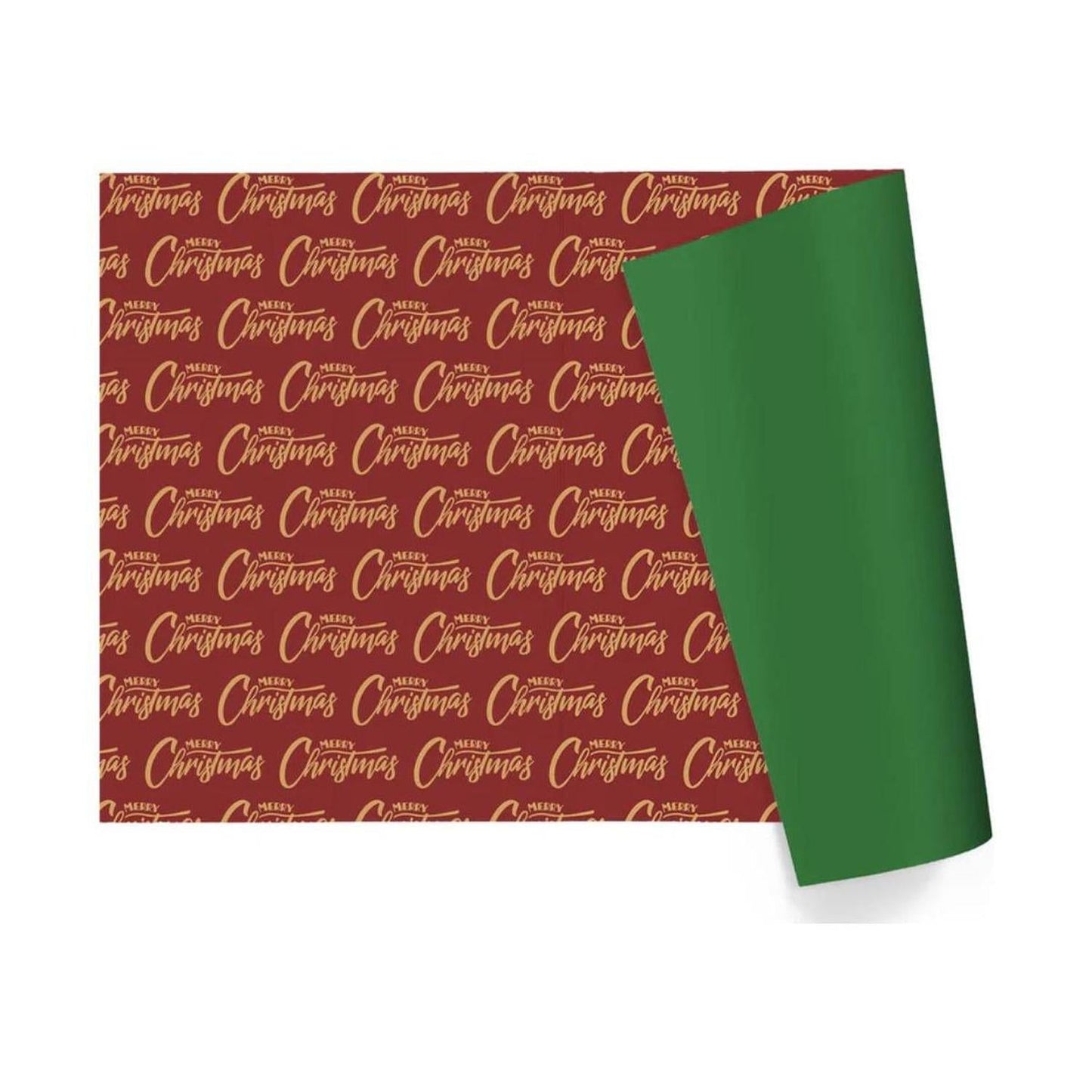 30in Reversible Merry Christmas Wrapping Paper