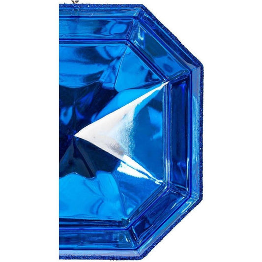 4-5" Acrylic Jewel Assortment Ornament: Blue (Set 4)